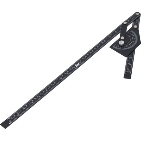 Goniomètre d'onglet universel 0-180° en alliage d'aluminium pour mesure d'angle et tracé bois, outil menuiserie (1/5)