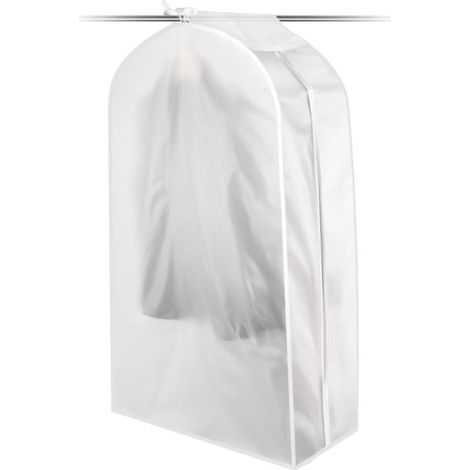 Fundas transparentes impermeables y a prueba de polvo para prendas de vestir, fundas protectoras universales para camisas, trajes, abrigos y ropa, 30x90x60 cm. (1/5)