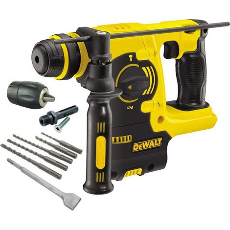 Dewalt DCH253N 18v 3kg SDS+ Rotary Hammer Drill Bare + 5 Piece SDS Set + Chuck (1/3)