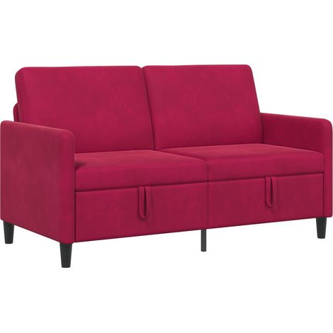 Sofa mit Stauraum Weinrot 152 x 78 x 87 cm Polyester vidaXL