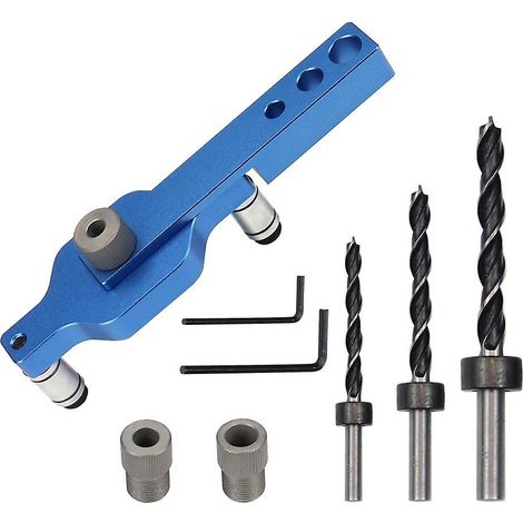 3-in-1-Bohrset, automatische Zentriervorrichtung für Dübel, 6/8/10-mm-Stanze