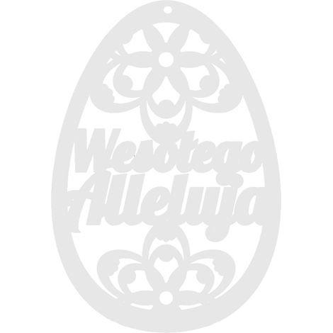 10. Weißer Osterei-Anhänger