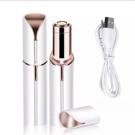 Épilateur Visage - Tondeuse LED Pour Sourcils Poils Du Nez Et Du Visage - 10,6 x 2,5 cm - 1 Pièce (1/3)