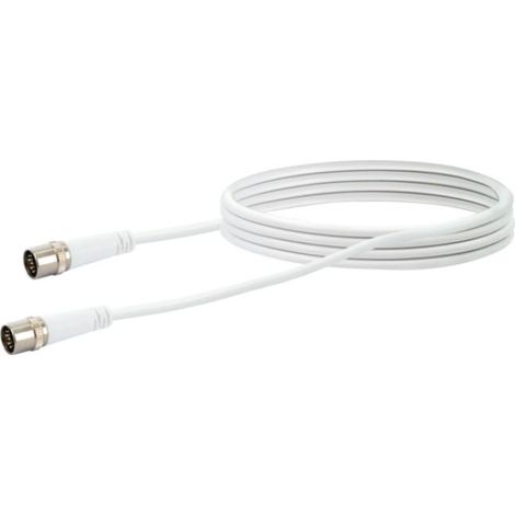 Schwaiger Cable coaxial de antena blanco 3 metros