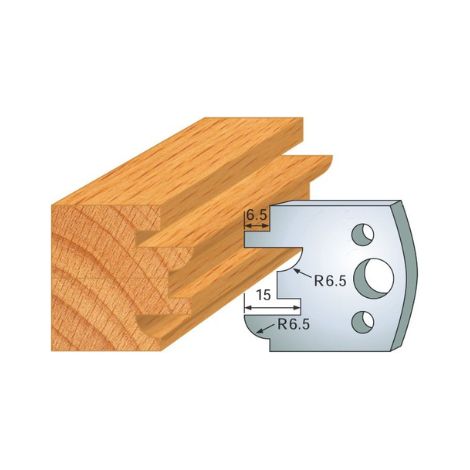 Leman - Jeu de 2 fers profilés acier Ht.40 mm N°096