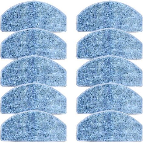 Lot de 10 pièces robot aspirateur laveur Wipes aspirateur balayage patins chiffon de lavage de rechange pour Tikom G8000/G8000Pro balayeuse (1/5)