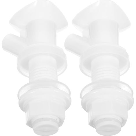 Lot de 2 Robinets à Bouton-Poussoir en Plastique (1/5)