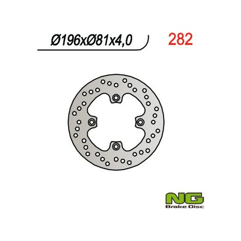 Disco de freno trasero Can-Am Bombardier 650 2000-2006 196x81x4 mm NG