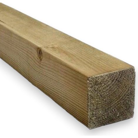 Palo quadro in legno impregnato per recinzioni e strutture esterne cm 7x7xH160 (1/3)