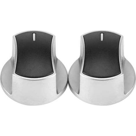 Paquete de 2 perillas de control universales para estufas de gas, perilla de repuesto para cocina, interruptores giratorios metálicos de repuesto, bloqueo de placa, interruptor de horno, nuevo, interr (1/4)