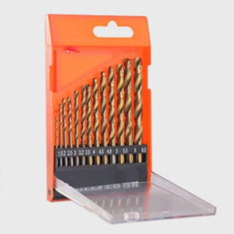 Kit forets hélicoïdaux noir acier rapide 4241, pour perçage métal (1/5)