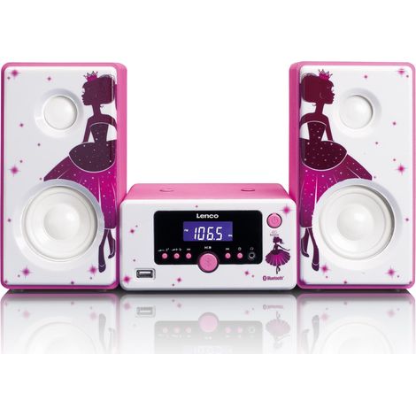 Bluetooth-Mikro-Musiksystem mit Wecker und USB-Anschluss
