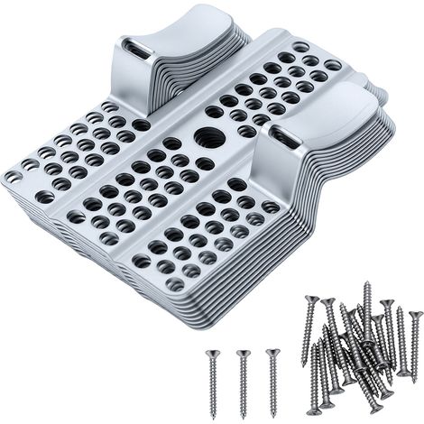 Clips de réparation de cloisons sèches avec vis pour fixation de panneaux de 1/2 pouces 5/8, murs endommagés (1/5)