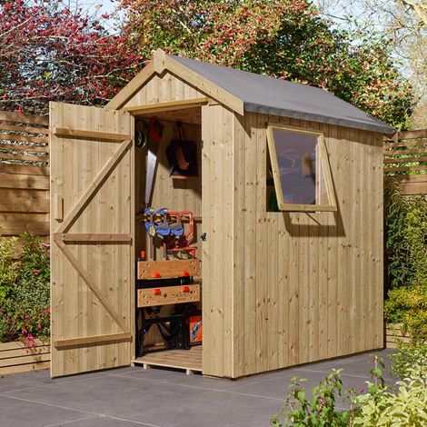 Rowlinson Premium Heritage 6x4 Shed with Window (1/5)