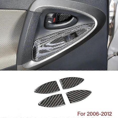 Für Toyota RAV4 2006-2019: Mittelkonsolen-Interieuraufkleber aus weicher Kohlefaser – Zubehör zur Fahrzeugmodifikation (9 Stück)