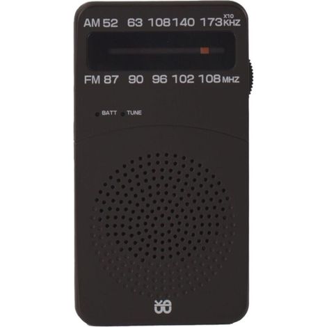 Radio Portable, AM(MW)/FM Radio a Pile, Transistor Radio de Poche avec Excellente Réception, Bouton de Réglage avec Indicateur de Signal,Mini Radio Portable