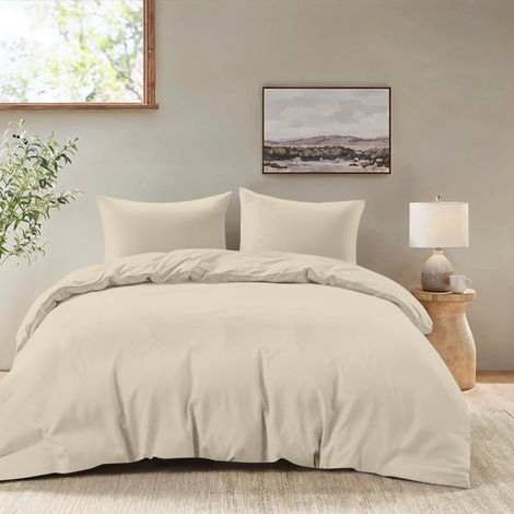 Housse de Couette 155x220 + 2 Taies Oreiller 80x80cm (1/5)