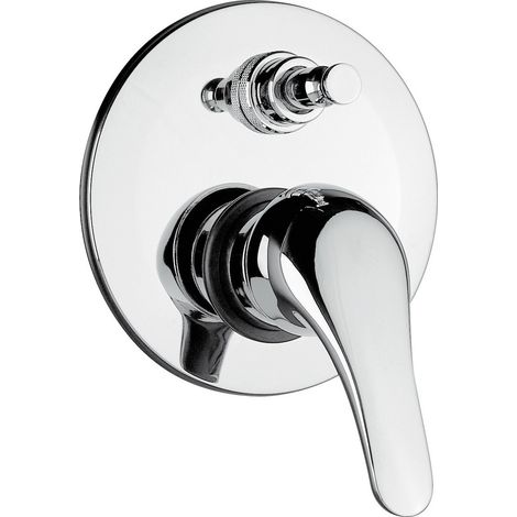 Miscelatore doccia a incasso monocomando paini creta 100, pai 42cr691, a due uscite, con deviatore (1/4)