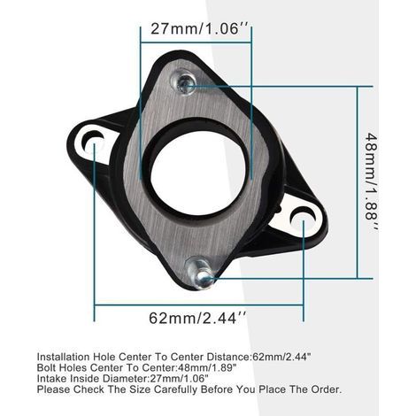 Tuyau d’admission 27 mm pour moto tout-terrain, dirt bike et karting – compatible avec moteurs 125 cc, 150 cc et 200 cc (1/3)