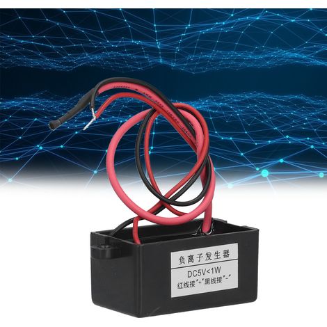 Générateur d'ions négatifs Mini Purificateur d'air noir Module Ionizer pour fontaine à eau DC5V (1/5)
