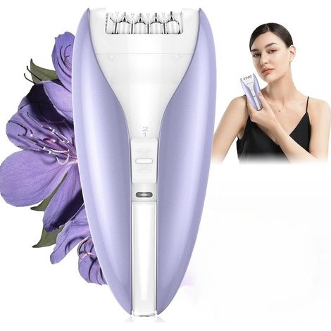 Epilierer, "Silent Smooth Glide" Epilierer für Frauen, 2-stufiges Gerät zur Gesichtshaarentfernung mit leisem Design, wiederaufladbarer kabelloser Epilierer für Frauen (Gesicht, Beine, Bikinizone) (1/5)