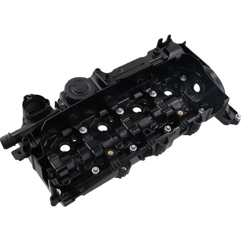 Coperchio valvole motore, in plastica resistente, 15 x 10 x 8 pollici, compatibile con veicoli ad alte prestazioni serie F N47N, elevata resistenza al calore e all'olio, sostituzione diretta. (1/5)