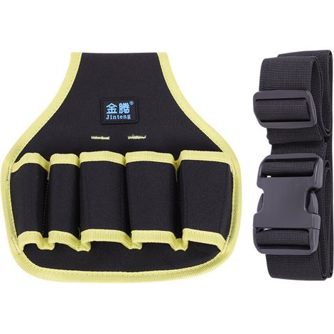 Sac à outils multifonctionnel sac à outils sac de taille en tissu Oxford pour bricolage charpentier plombier électricien 1pc jaune