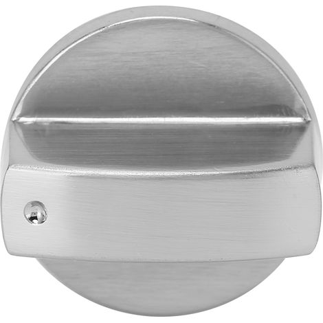 Bouton de cuisinière universel en alliage de zinc de 8 mm, adaptateur pour bouton de commande de four et de cuisinière, couleur argent. (1/5)