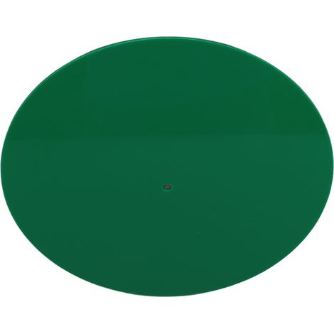 Tapis de platine vinyle antistatique en acrylique vert, pour platine 30 cm (12 pouces). (1/5)