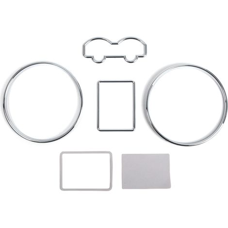 Zierring-Rahmen-Sets für Armaturenbrett, Mittelkonsole, Instrumentenanzeige, dekorativer Ersatz für VW Golf MKIV 1997-2003, Jetta Bora 1999-2005, Passat 3B/B5 1997-2001 (1/5)