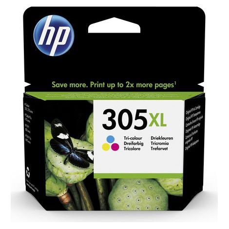 HP Cartuccia di Inchiostro Tricromia Originale ad Alta Capacità 305XL (1/2)