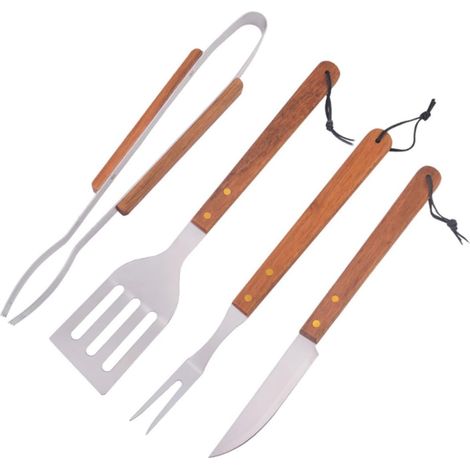 1 Ensemble D'Ustensiles De Barbecue pour Griller La Charcuterie Kit D'Accessoires pour Grill Outils De Barbecue en Acier Inoxydable Outils De Barbecue en Acier Inoxydable avec (1/5)