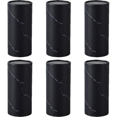 Set di 6 porta fazzoletti cilindrici per auto, scatola porta fazzoletti rotonda per auto, porta bicchiere per auto, 14,5 x 6,8 cm (1/5)