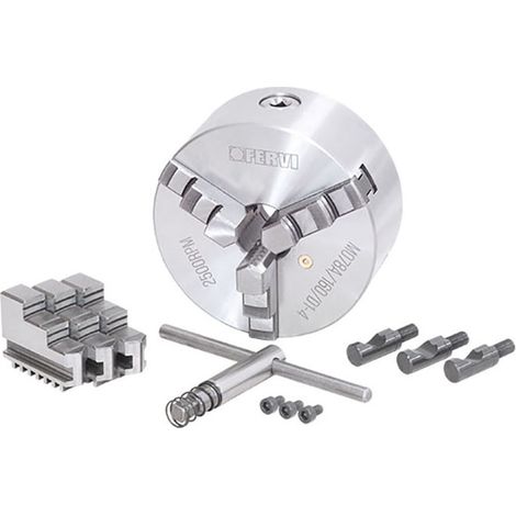Fervi M078A/160/D1-4 Mandrino Camlock autocentrante di precisione a 3+3 griffe (1/4)
