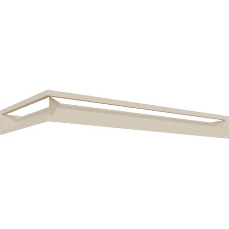 Eck-Lüftungsgitter LUFT rechts 40x80x9 Creme Slim (1/5)