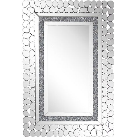 Wandspiegel PABU 60 cm 90 cm Silber (1/5)