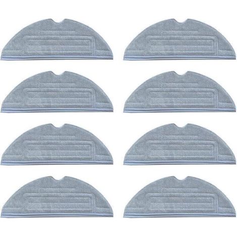 Serpillères pour Roborock S8/S7 S7 + T7 T7 Plus (8 pièces),lingettes pour Roborock S8, chiffon lavables de nettoyage 8pcs (1/4)
