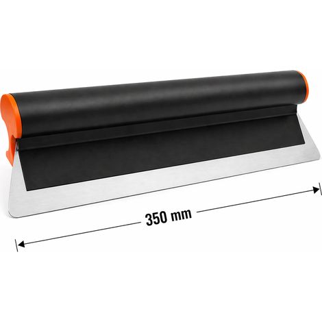 Spatola per intonaco Atlas Tools 35 cm 350 mm lama professionale Atlas Tools anodizzata nera falce per stucco da costruzione (1/5)