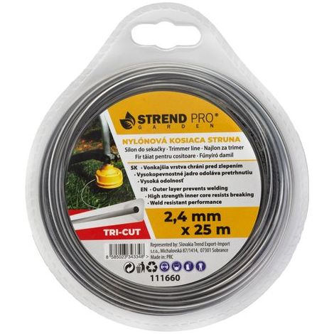 Trimmerfaden TriCut 2,40 mm, L-25 m, Trigon extreme, dreieckig