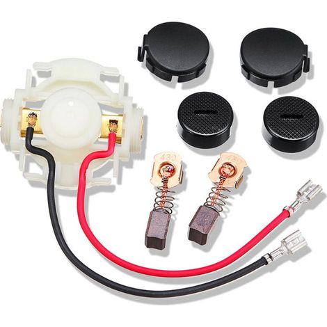 Balai de Charbon CB430 + Porte Balai Charbon + Casquettes pour Charbon Meuleuse Makita DGA452 BGA452 BGA450 BGA402 GA400 GA400D (1/4)