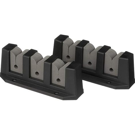 Support De Rangement Pour Canne A Peche - En Plastique Abs - Montage Vertical Ou Horizontal - Pour 3 Cannes - Dimensions 6,4 X 19,1 Cm (1/4)