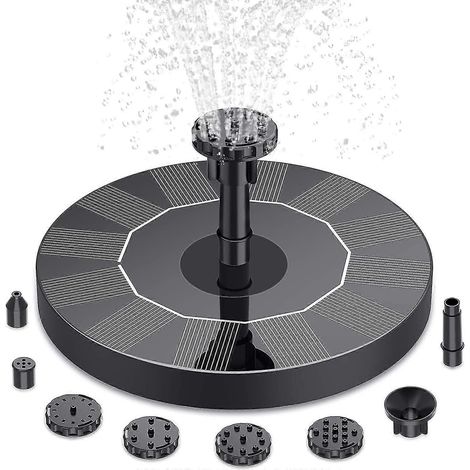 Solar Fountain Oxygenation Pump Fish Pond Lantern Automatic Water Spray Floating Water Suspension Small Water Pump (1/3)