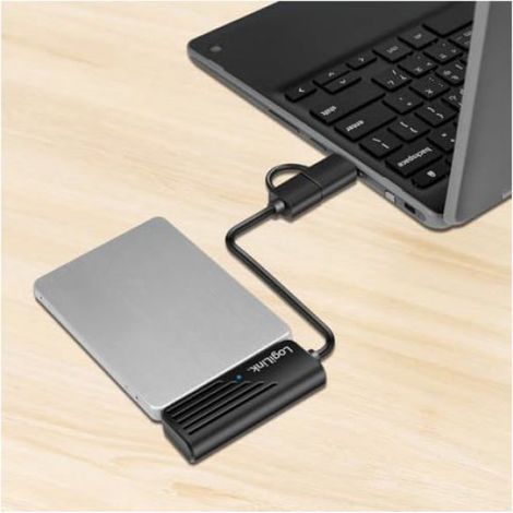 Adaptateur USB 3.0 - Pour Disque Dur 2,5 Pouces SATA - USB-A Et USB-C - Jusqu'à 10 To - 5 Gbit/s - 6,5 x 3,2 x 1,2 cm - 30 g (1/5)
