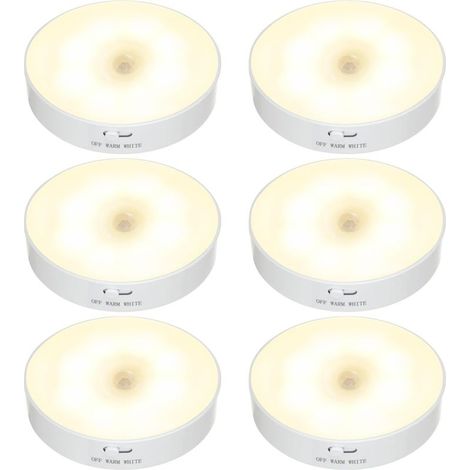Lot de veilleuses LED sans fil, lampe de sécurité rechargeable par USB pour escaliers, chambre, salon, salle de bain, dressing, garage, éclairage sous les meubles de cuisine - RWKitchen & Furniture St (1/4)