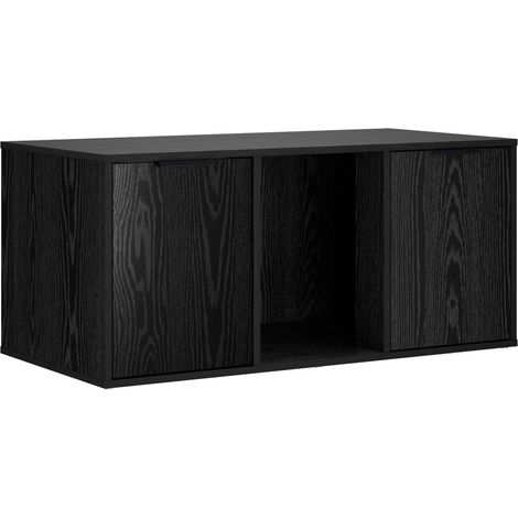 Cat Crate Furniture Black Oak 100 x 49 x 45 cm Engineered Wood vidaXL (1/5)