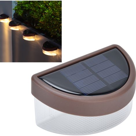 Lampe solaire LED 2V étanche, lampe décorative d'extérieur pour terrasse, jardin ou cour - Lumière chaude marron (1/5)