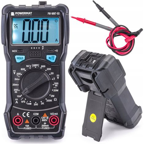Digitales Multimeter mit LCD-Anzeige und Strommesser
