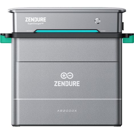Zendure SolarFlow Hyper 2000 – Balkonkraftwerk mit Speicher, 1800W Solar, 1200W bidirektionales AC, integrierter Mikrowechselrichter, 1200W Ausgang, TOU, mit AB2000X