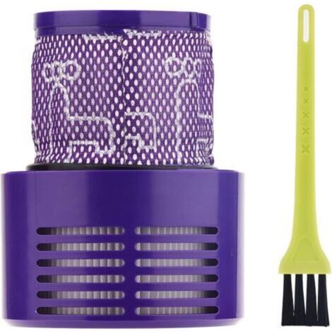 Filtres pour Dyson Cyclone V10 SV12 Series V10 Absolute/Animal/Total Clean/Motorhead Aspirateurs, Filtre de Remplacement Accessoires 969082-01, avec Brosse de Nettoyage (1/5)