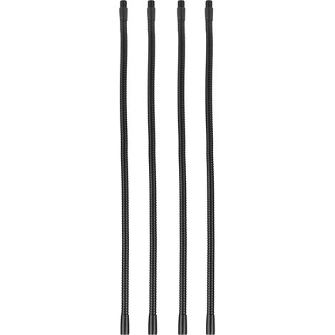 Lot de 4 flexibles col de cygne en aluminium pour lampes, diamètre 10 mm, pour lampes de table et luminaires, 40 cm de longueur. (1/5)